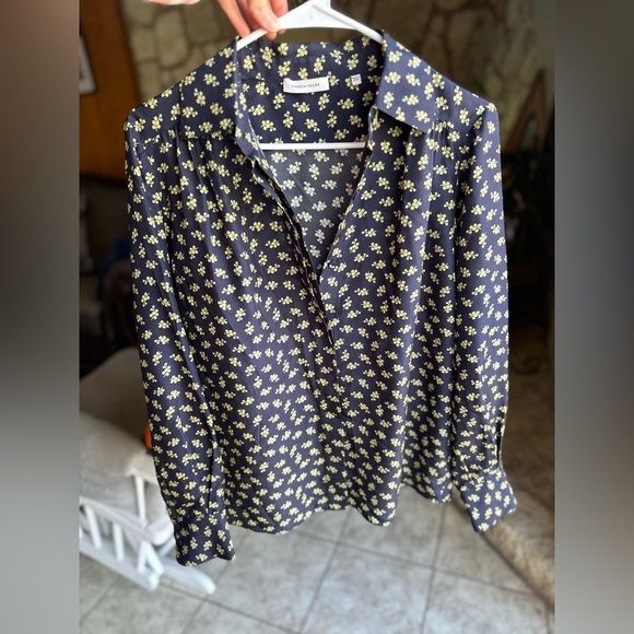 100% Silk Rebecca Taylor Fleur Floral Long Sleeve Blouse Top Size Small - Picture 8 of 8